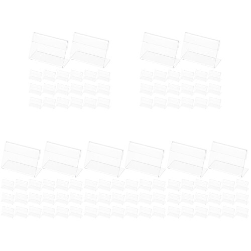125 Pcs Acrylic Horizontal Price Display Holders For Table 1