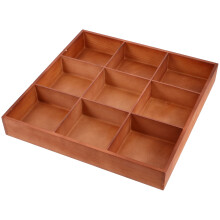 3Pcs Wooden Display Boxes With Dividers For Storage And Organization
