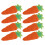 40 Pcs Easter Carrot Felt Cutlery Holder Bag Tableware Decorations 1