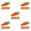 40 Pcs Easter Carrot Felt Cutlery Holder Bag Tableware Decorations 9