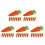 40 Pcs Easter Carrot Felt Cutlery Holder Bag Tableware Decorations 4