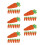 40 Pcs Easter Carrot Felt Cutlery Holder Bag Tableware Decorations 10