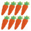 40 Pcs Easter Carrot Felt Cutlery Holder Bag Tableware Decorations 2