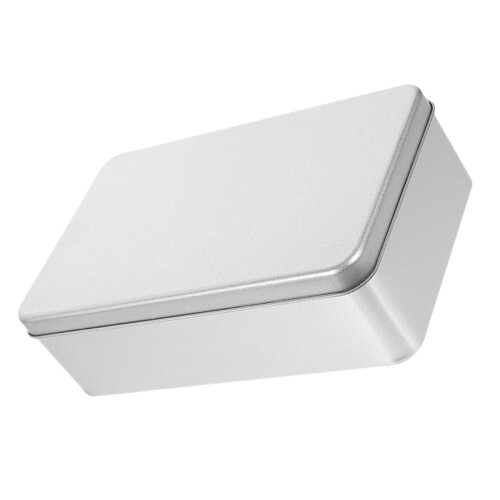 metal retangular com tampa para biscoitos bolos e armazenamento