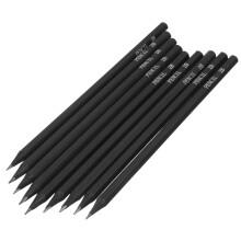conjunto 10 lápis desenho hexagonal 2B preto para artistas e estudantes