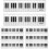 régua de de piano 15 unid plástico crianças aula 10