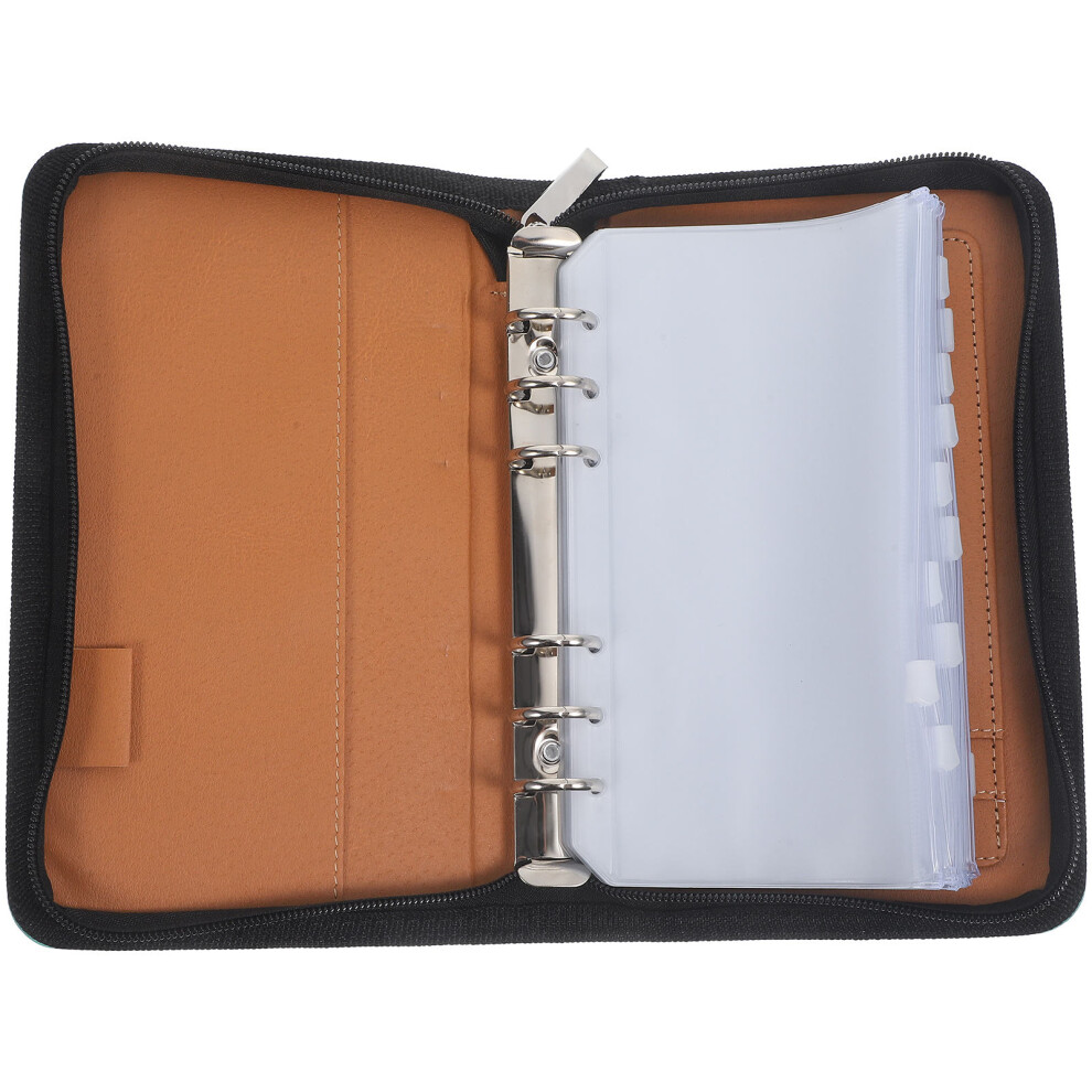 Totority 2 Sets Pouch Pocket Pharmacy With Labels Loose Leaf Travel Organizer