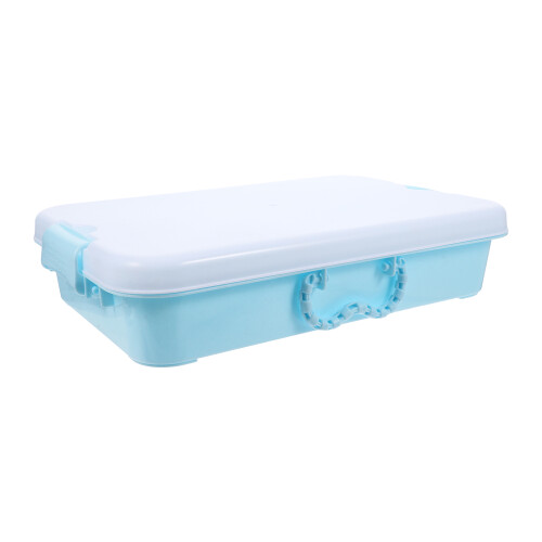 3Pcs Empty Sand Tray With Lid Portable Plastic Storage For Outdoor Use