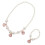 Conjunto De Colar E Pulseira De Simuladas Para Crianças (Rosa) 5