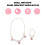 Conjunto De Colar E Pulseira De Simuladas Para Crianças (Rosa) 6