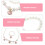 Conjunto De Colar E Pulseira De Simuladas Para Crianças (Rosa) 7