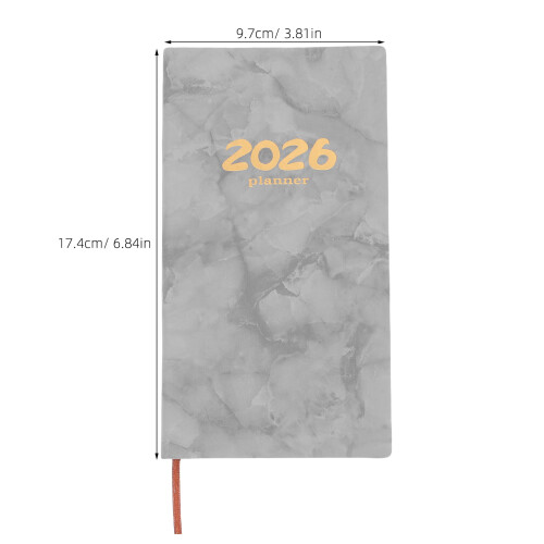caderno planejador a6 com , agenda 2026 escolar e 2