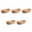 5Pcs Wood Boat Serving Tray For Fruit Nuts Snacks 8
