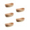 5Pcs Wood Boat Serving Tray For Fruit Nuts Snacks 5