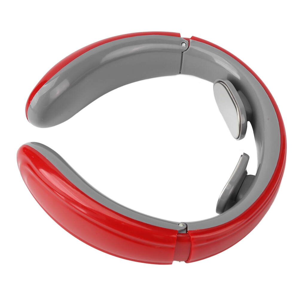 Red 6-Mode Heating Pulse Neck Massager - Intelligent Tens Device
