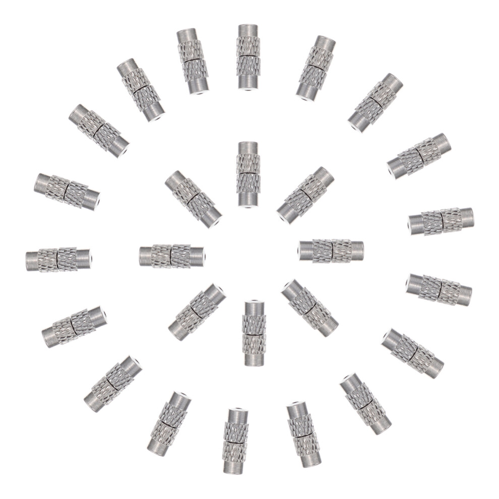 150 Pcs Screw Clasps Barrel End Tip Caps Hole Tube Fastener Cord Ends 032510863899