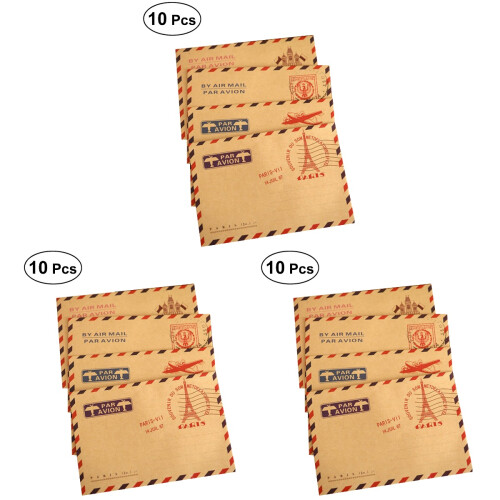 30 Pcs Retro Tower Kraft Paper Envelopes For Multipurpose Use 1