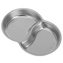 2Stk Doppelschale Soßenschälchen Silber Für Dip Und Gewürze