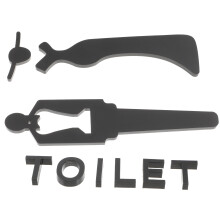 unisex badkamersbordje acryl voor , thuis en kantoor, toiletdecoratie