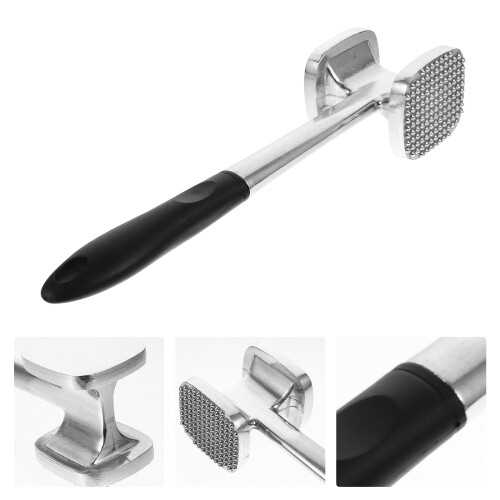 1St Steakhammer Doppelseitig Fleischklopfer Aus Silber 2