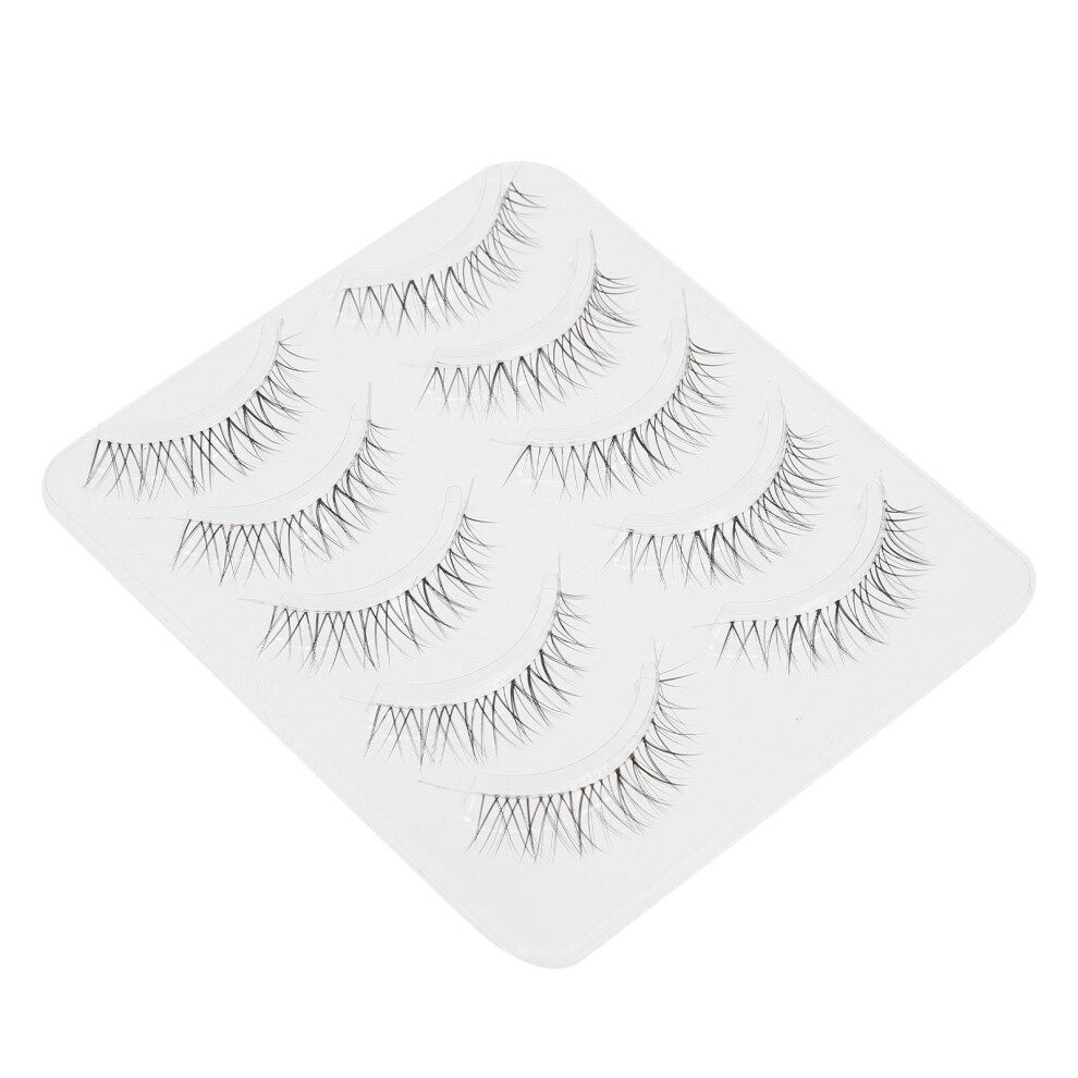 Totority 10 Pairs Girl Makeup Fake Fiber Eyelashes For Eye Beauty