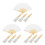 12 Sets Folding Bamboo Fan Frame Japanese Style Diy Kit 5