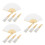 12 Sets Folding Bamboo Fan Frame Japanese Style Diy Kit 9