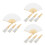 12 Sets Folding Bamboo Fan Frame Japanese Style Diy Kit 4