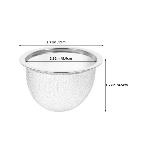 10Stück Tee Filter 2,75" X 1,77" Feinmaschig Für 1