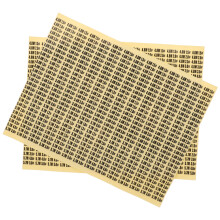 6Feuilles Étiquettes Autocollantes Papier