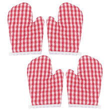 4Stk Kinder Ofenhandschuhe Hitzebeständig Küchenhandschuhe