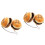 4 Pcs Winter Warm Pet Hamster Bed Half Covered Bread Shape 4
