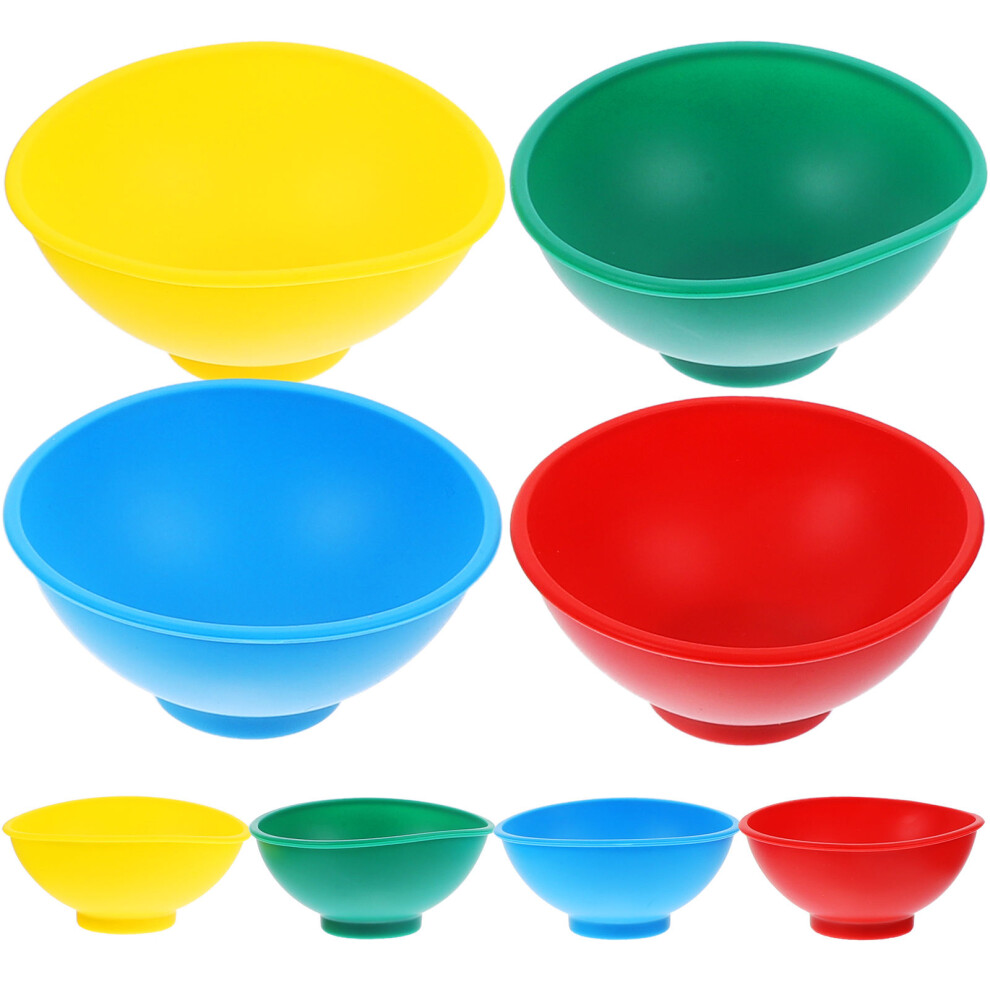 24 Pcs Silicone Baby Feeding Bowls For Kids Multi Color Vaguelly