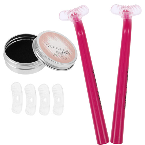 4 Sets Eyelash Stamp Lower Lash Stencil Women Eye Makeup Tool
