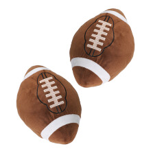 2Stück Fußballförmiges Plüschkissen Weiches Rugbyball Für Kinder