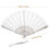 2Pcs Lace Hand Fan With Tassel Elegant Folding Fan For Diy Wall Decor 4