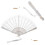 2Pcs Lace Hand Fan With Tassel Elegant Folding Fan For Diy Wall Decor 8