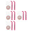 4 Sets Eyelash Stamp Lower Lash Stencil Women Eye Makeup Tool 10