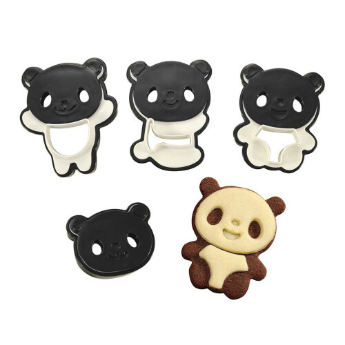 Set Aus Panda Ausstechform Für Gebäck Und Backen 2