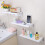 3 Pcs Suction Cup Rack Bathroom Shelf Multifunction Organizer 11