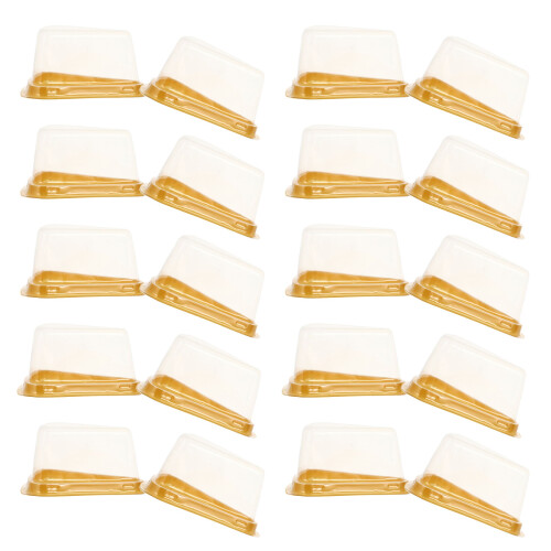 100Stk Transparente Mousse Cake Boxen Cupcake Behälter 1