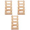 3Pcs Multi-Function Feeder Rabbit Grass Rack Wooden Hay Stand 3