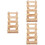 3Pcs Multi-Function Feeder Rabbit Grass Rack Wooden Hay Stand 6