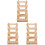 3Pcs Multi-Function Feeder Rabbit Grass Rack Wooden Hay Stand 2