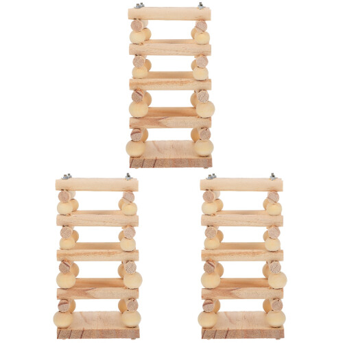 3Pcs Multi-Function Feeder Rabbit Grass Rack Wooden Hay Stand 1