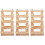 3Pcs Multi-Function Feeder Rabbit Grass Rack Wooden Hay Stand 4