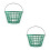 2Pcs Plastic Golf Ball Container With Handle 9