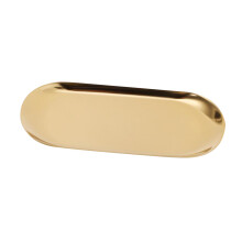 Tablett Oval Groß Golden Für Kosmetik Schmuck