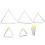 10 Sets Percussion Triangle Iron Instrument With Strikers 1