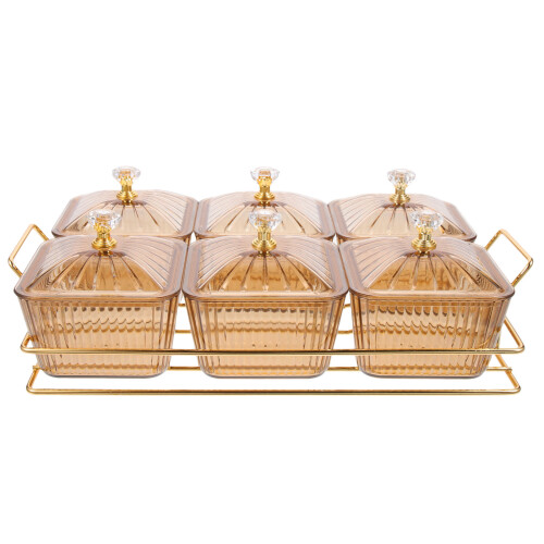 1 Set Snackschale Servierplatte Mit Tablett Für Party Hochzeit 2
